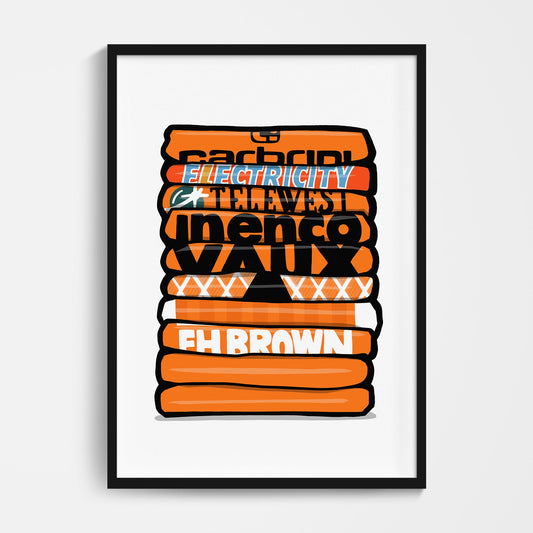 Blackpool Shirt Stack Print