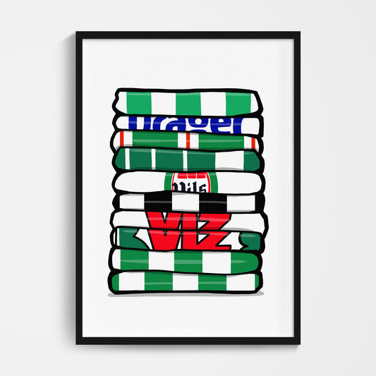 Blyth Football Shirt Stack Print