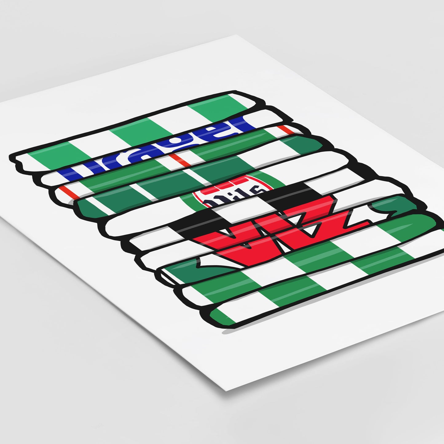 Blyth Football Shirt Stack Print