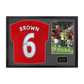 Wes Brown Signed Manchester United Shirt Classic Frame