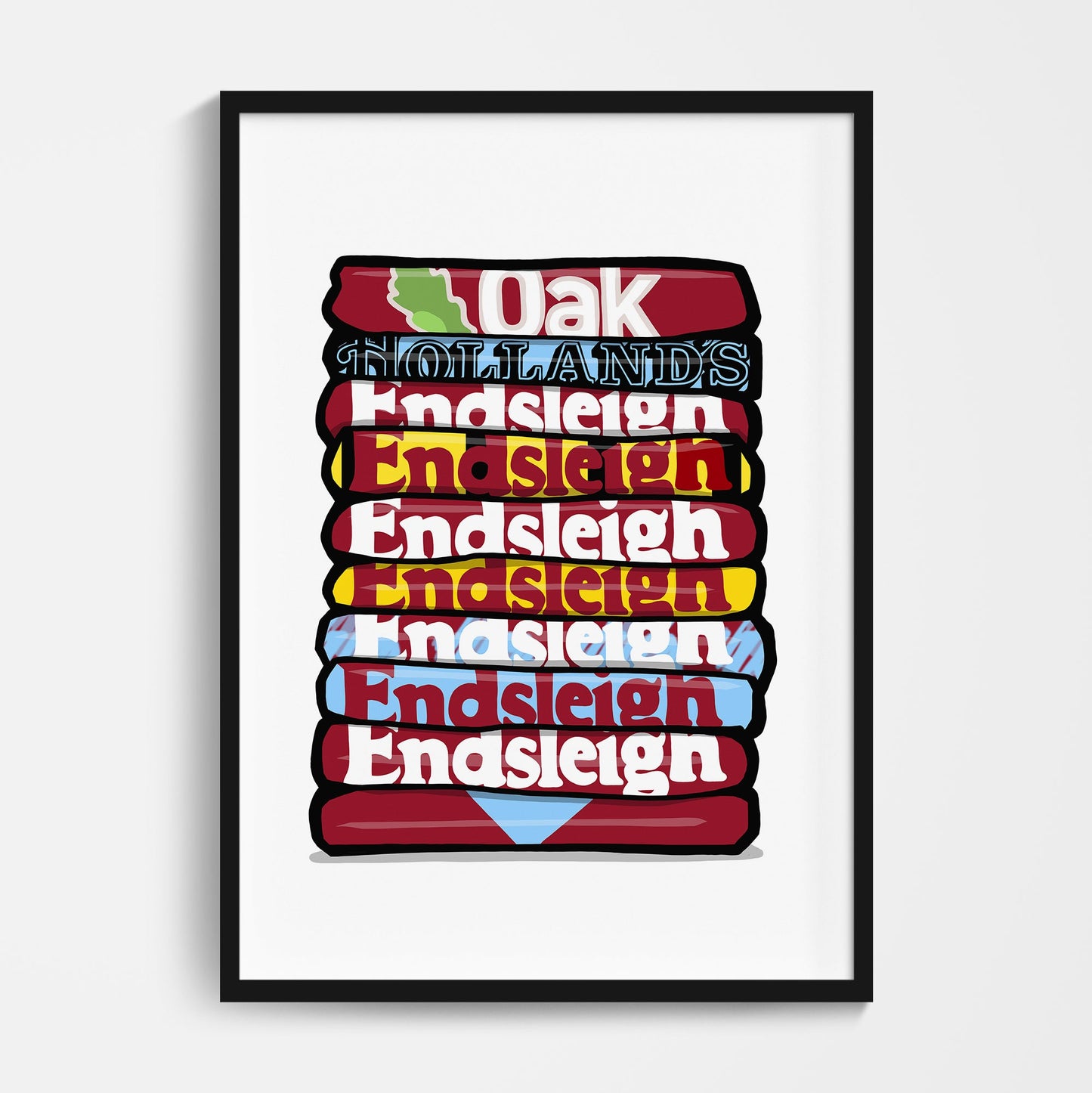 Burnley Shirt Stack Print