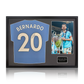 Bernardo Silva Signed Manchester City 23/24 Premier League Champions Shirt Classic Frame