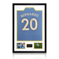 Bernardo Silva Signed Manchester City 23/24 Premier League Champions Shirt Premium Frame
