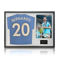 Bernardo Silva Signed Manchester City 23/24 Premier League Champions Shirt Classic Frame