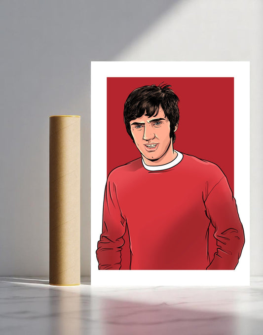 George Best Manchester United A3 Print