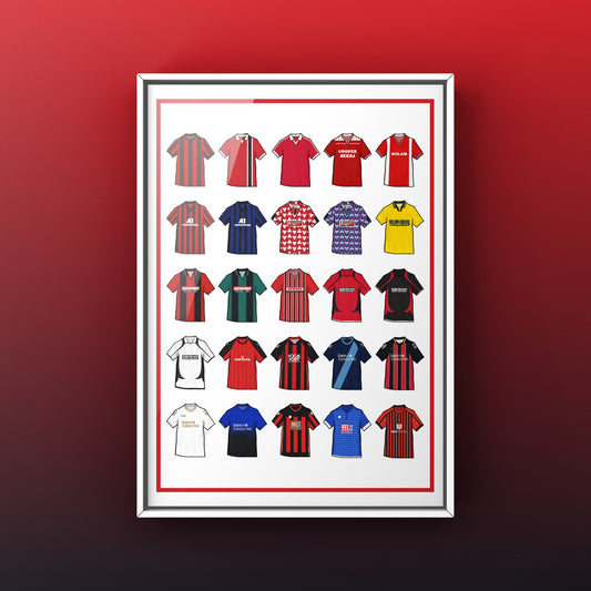 Bournemouth Retro Shirts Football Print