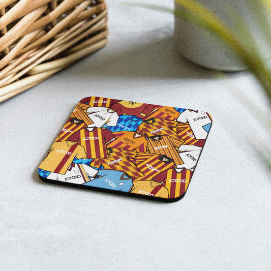 Bradford Collage Of Retro Shirts Football Coaster