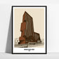 Broadcasting Tower Art Print, Leeds Beckett