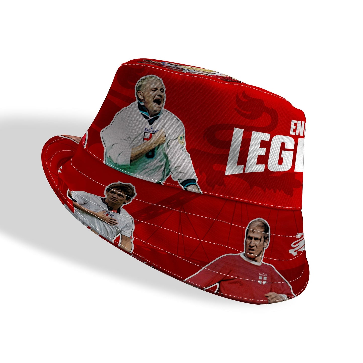 England Legends Montage - Red - Bucket Hat
