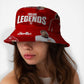 England Legends Montage - Red - Bucket Hat