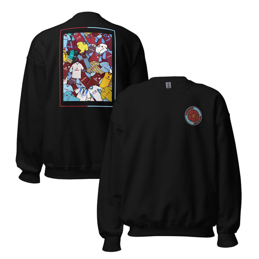 Burnley Classics & Embroidered Lancashire Rose Unisex Sweatshirt