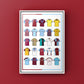 Burnley Retro Shirts Football Print