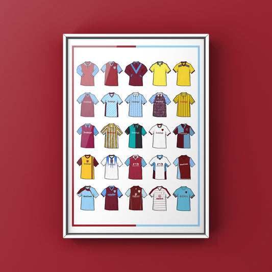 Burnley Retro Shirts Football Print