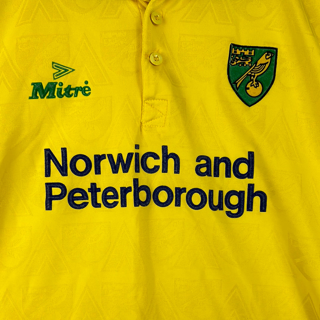 Norwich City 1994-1995-1996 Home Shirt - Large - Excellent Condition