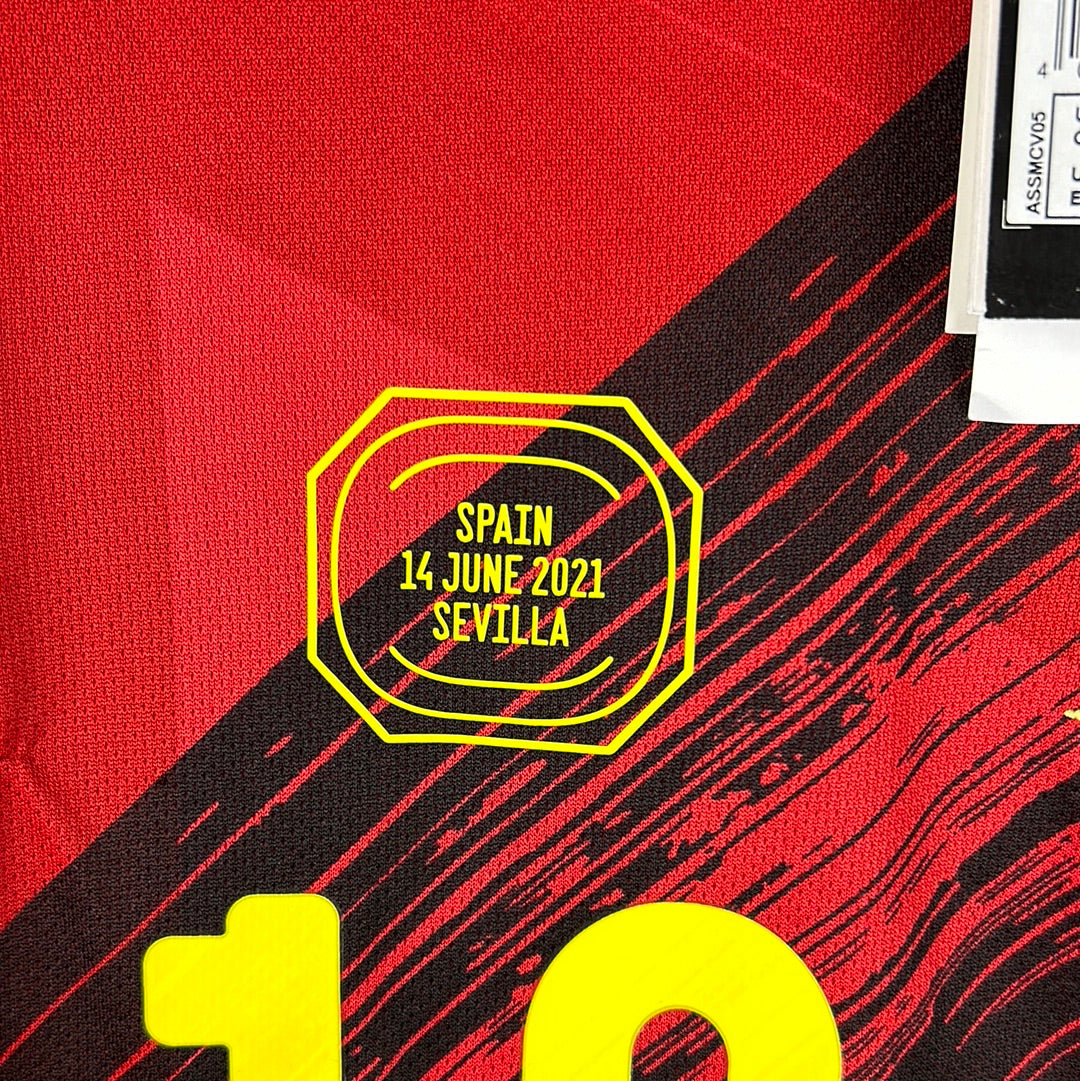 Belgium 2020/2021 Home Shirt - Small - Very Good Condition - Hazard 10