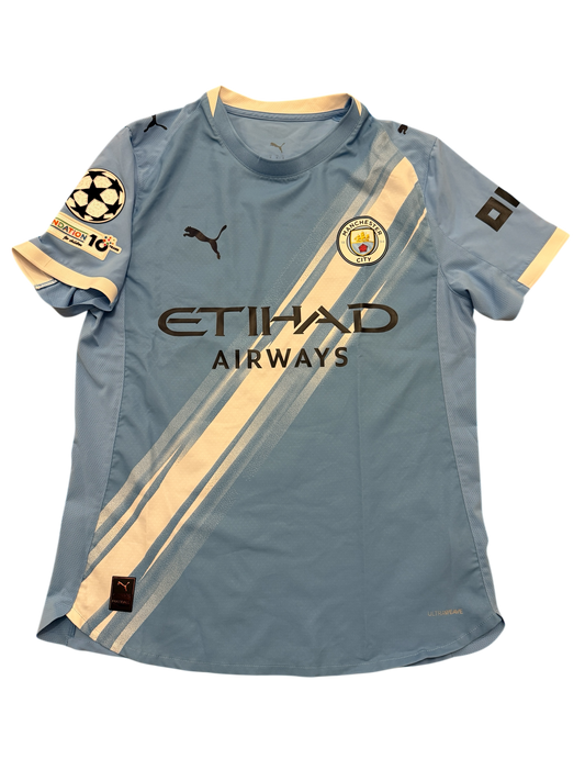 Manchester City 2025-2026 Match Issued Home Shirt