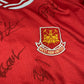 West Ham United 2001/2002 Player Issue Home Shirt - Carrick - Squad Signed
