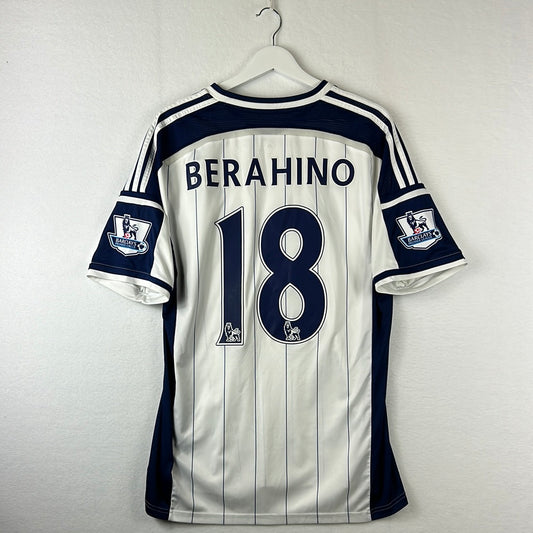 West Bromwich Albion 2014/2015 Home Shirt - Berahino 18 Premier League Print