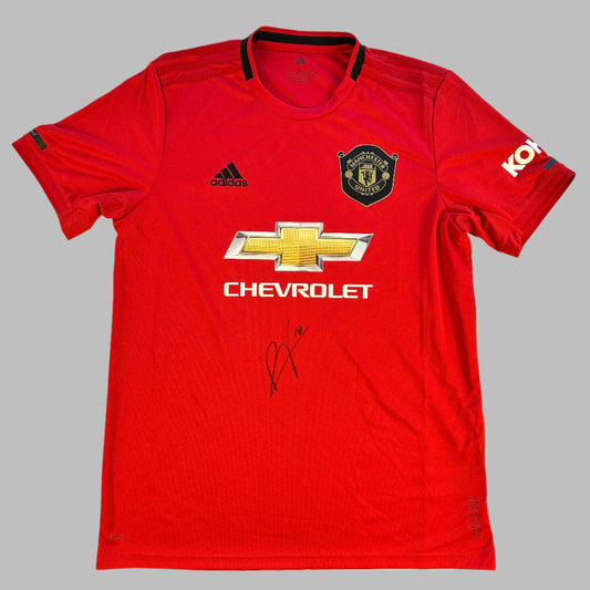 Manchester United 2019/2020 Home Shirt - Fernandes Signed - MUFC Box