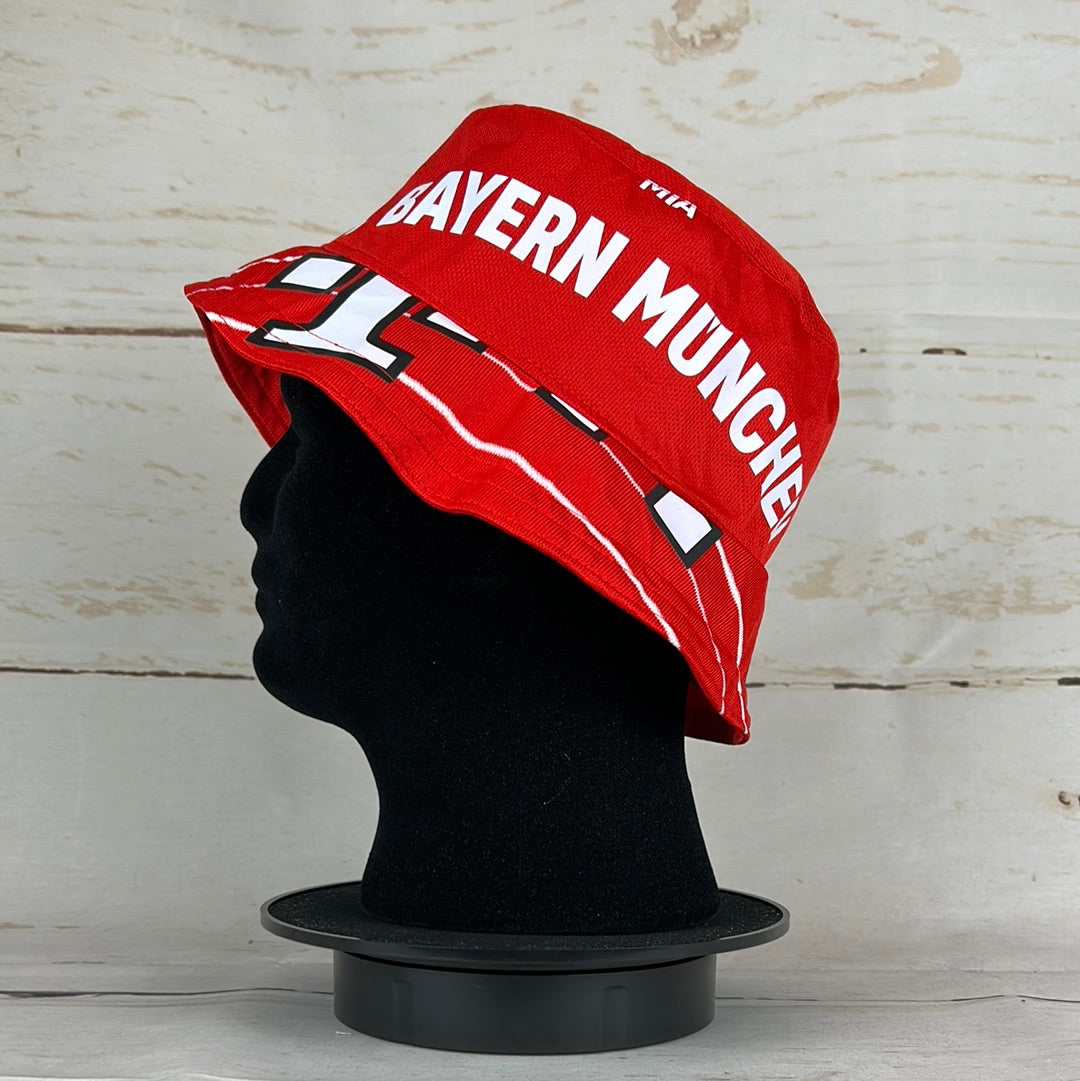 Bayern Munich 2022-2023 Upcycled Home Shirt Bucket Hat - 6 Print