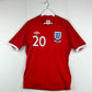 England Match Issued  2010 Away Shirt v Solvenia - Player Shirt