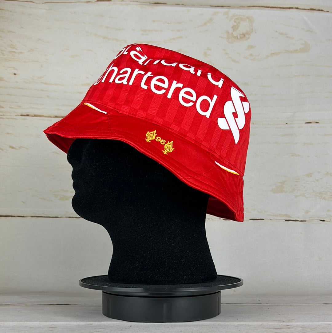 Liverpool 2015/2016 Upcycled Home Shirt Bucket Hat