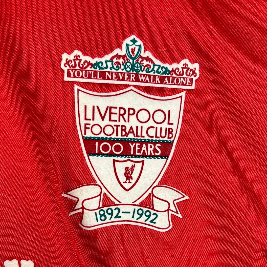 Liverpool 1991-1992-1993 Home Shirt - Medium Adult - Original Shirt