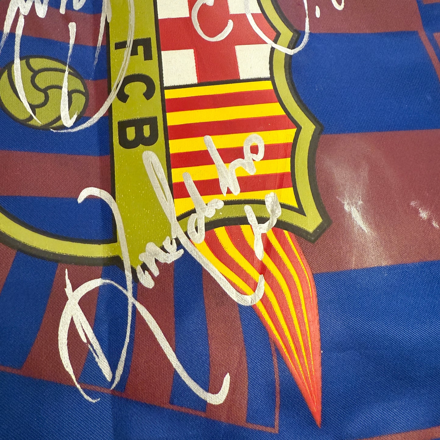 Vintage Barcelona Signed Pennant - Ronaldinho & More