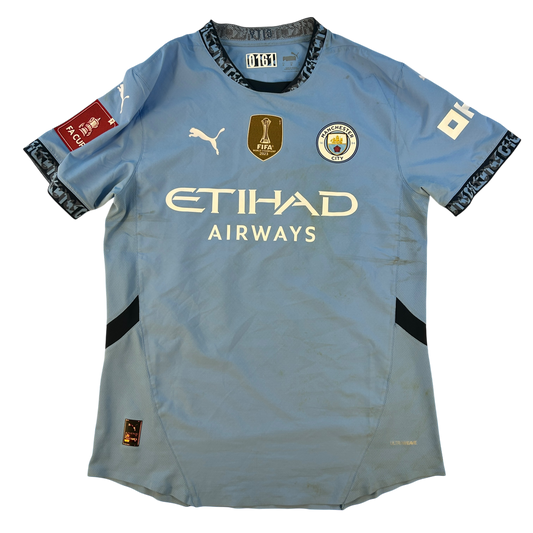 Manchester City 2024-2025 Match Worn Home Shirt