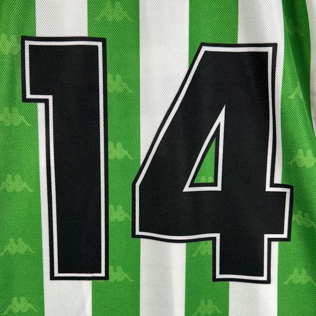 Real Betis 1997/1998 Match Issued Home Shirt - Otero 14