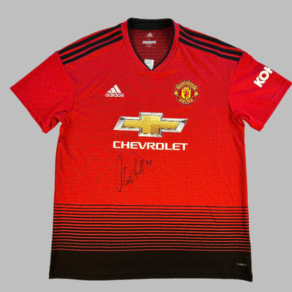 Manchester United 2018/2019 Home Shirt - Matic Signed - MUFC Hologram