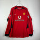 Manchester United 2002/2003 Player Issue/ Worn Home Shirt - Long Sleeve - Beckham 7