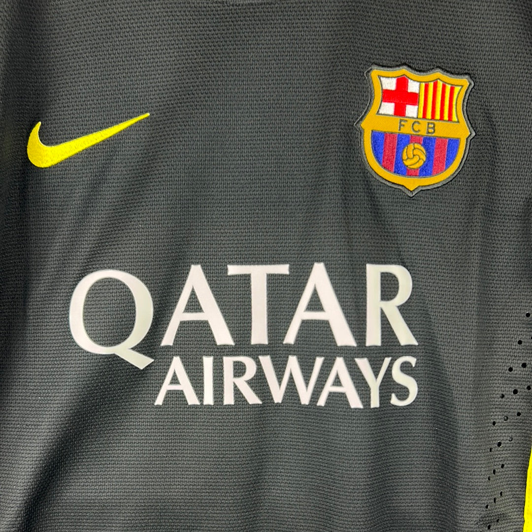 Barcelona 2011/2012 Player Issue Away Shirt - Dos Santos 12 - Long Sleeve