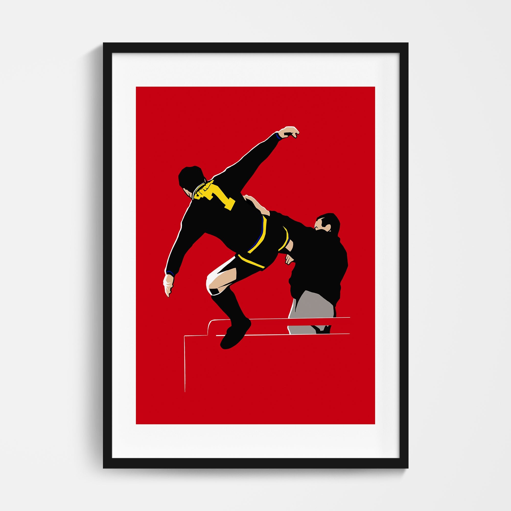 Cantona Kick Print – Casual Football Shirts