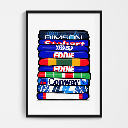 Carlisle Shirt Stack Print