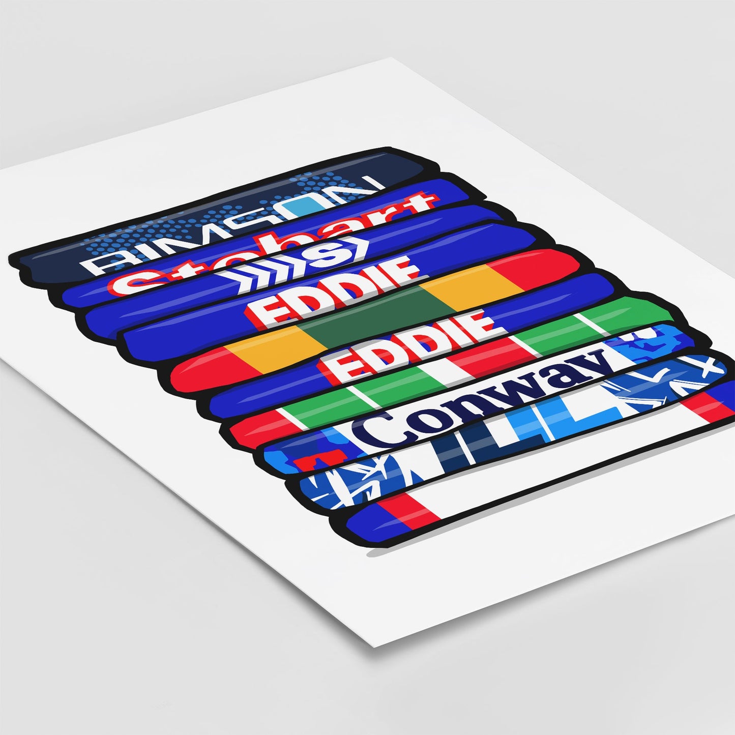 Carlisle Shirt Stack Print