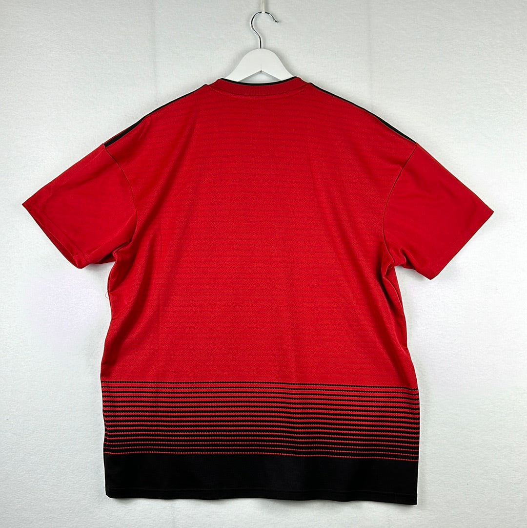 adidas Adults Manchester United Pre-Match T-Shirt - Red
