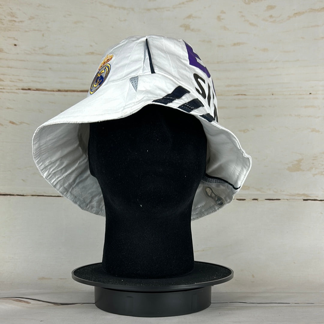 Real Madrid 2006-2007 Upcycled Home Shirt Bucket Hat