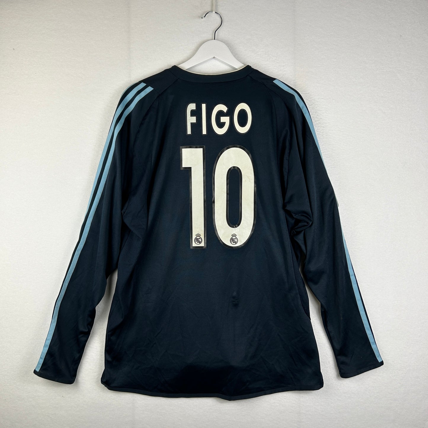 Real Madrid 2003/2004 Player Issue Away Shirt - Figo 10