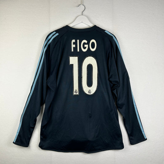 Real Madrid 2003/2004 Player Issue Away Shirt - Figo 10