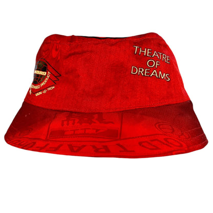 Manchester United 97/98 Upcycled Home Shirt Bucket Hat