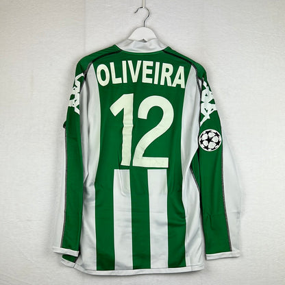 Real Betis 2005/2006 Player Issued Home Shirt - Oliveria 12