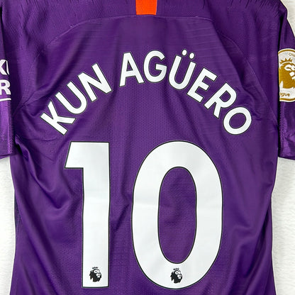 Manchester City 2018-2019 Match Worn Third Shirt - Aguero 9