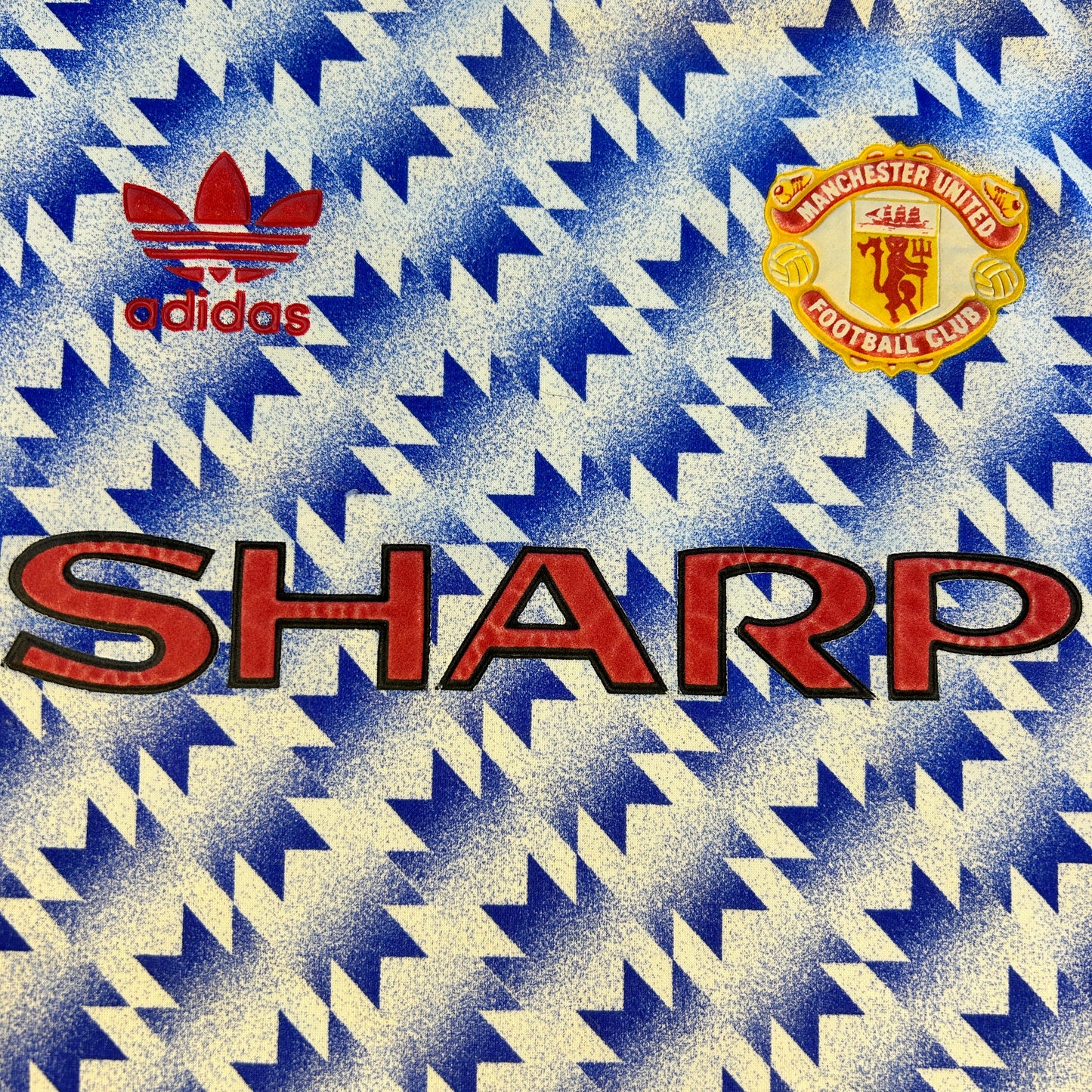 Manchester United 1990 Away Shirt - Snowflake - Large - Excellent Condition - Vintage