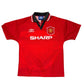 Manchester United 1995-96 Home - Size Large Boys