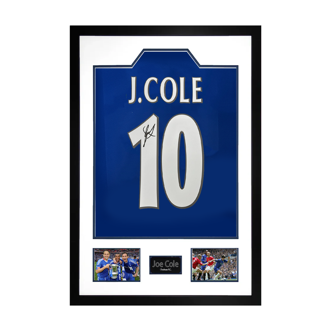 Joe Cole Signed Chelsea Shirt Premium Frame