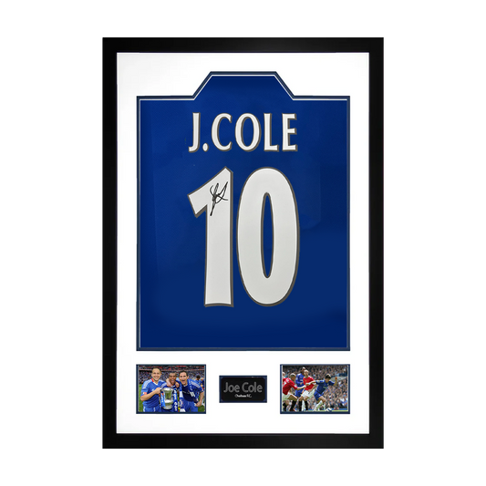 Joe Cole Signed Chelsea Shirt Premium Frame