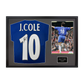 Joe Cole Signed Chelsea Shirt Classic Frame