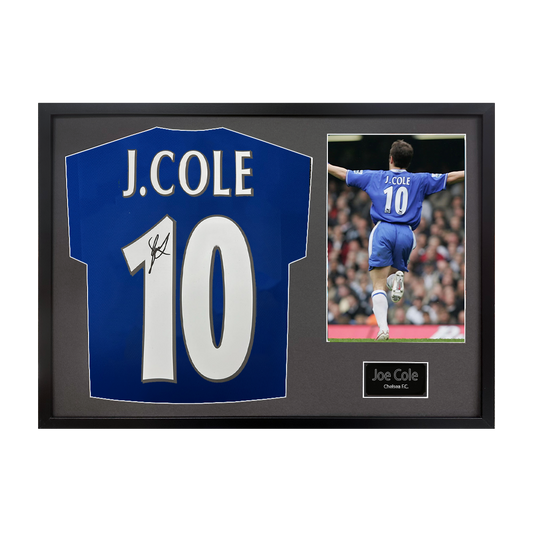 Joe Cole Signed Chelsea Shirt Classic Frame