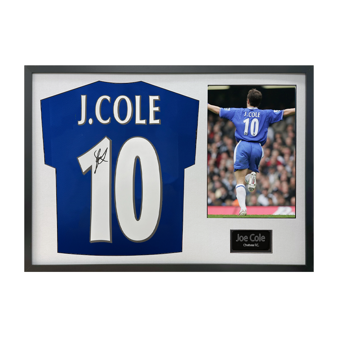 Joe Cole Signed Chelsea Shirt Classic Frame